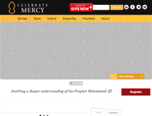 Tablet Screenshot of celebratemercy.com